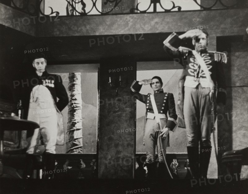 Two soldiers, saluting, 1938.