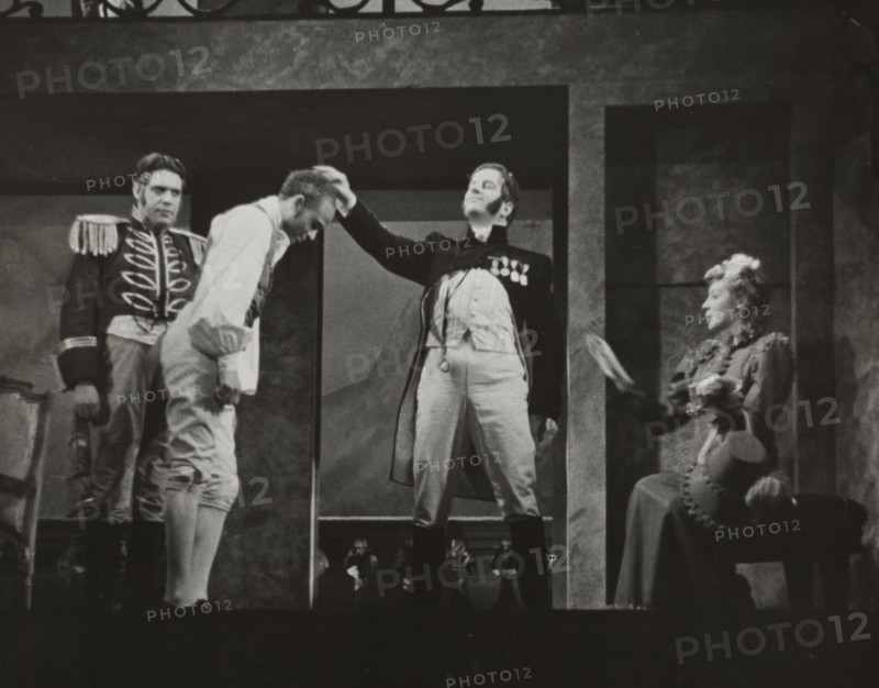 Man touching another man's head, 1938.