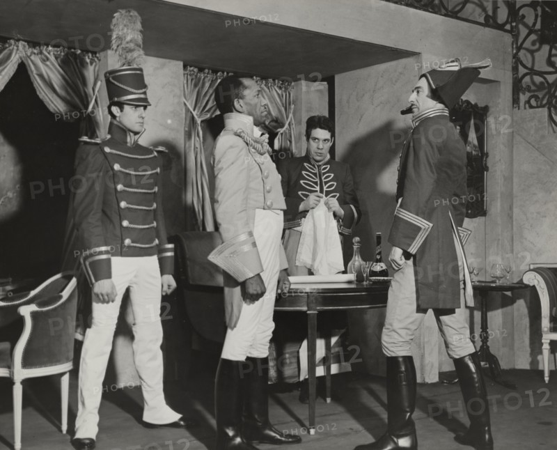 Louis Shaye and three men, 1938.