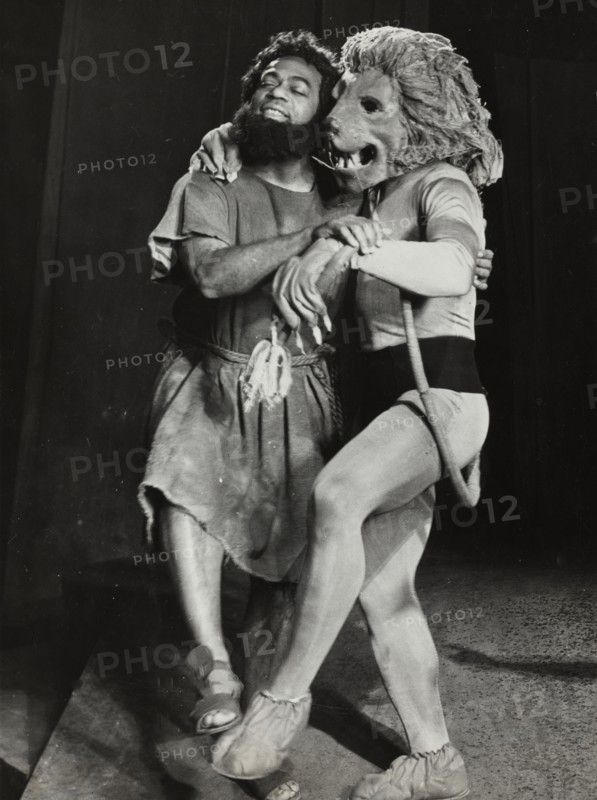 Man and lion, dancing, 1938-1939.