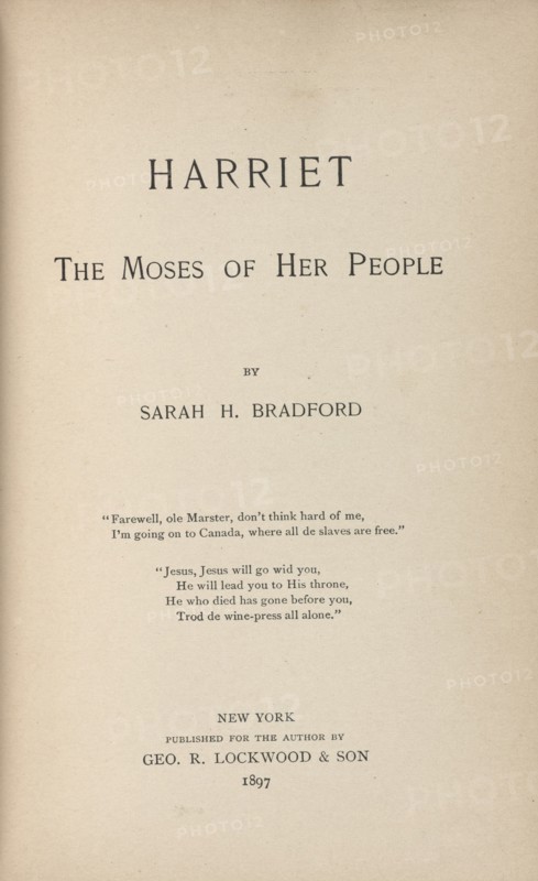 Harriet, the Moses of her people, [Title page], 1897.