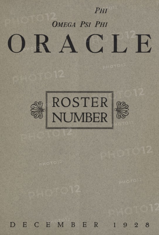 The Oracle, no. 4, 1928.