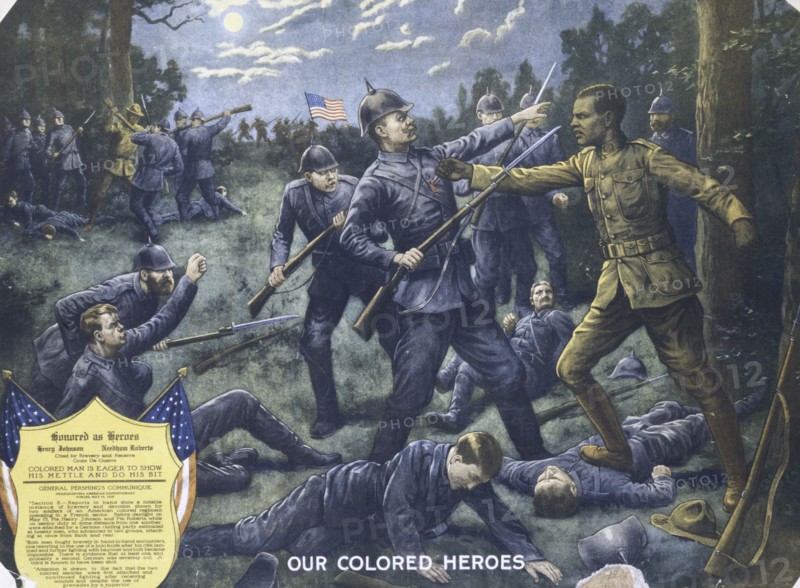 Our Colored Heroes. Henry Johnson, Needham Roberts, Honored as Heroes, 1918.