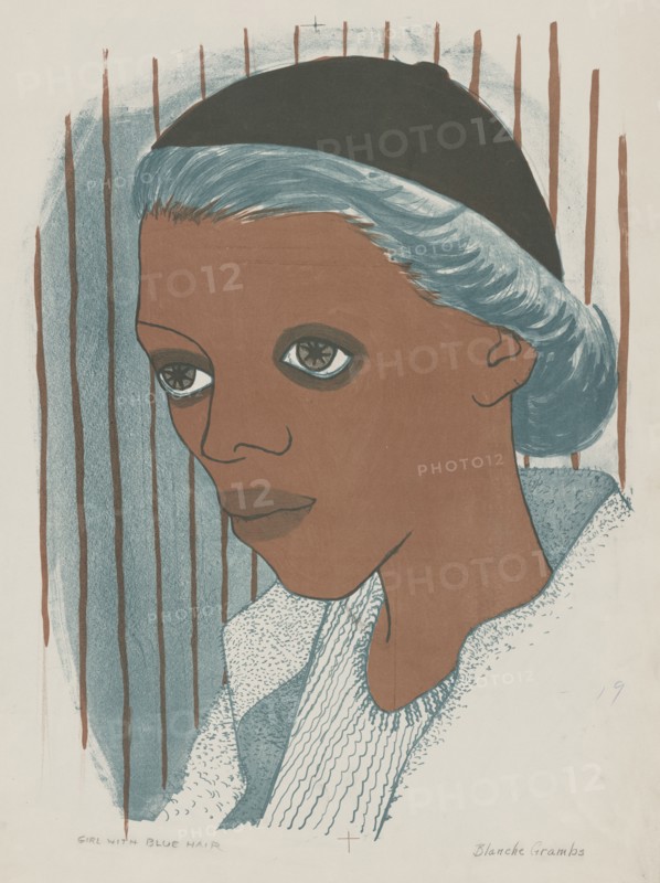 Girl with Blue Hair, ca.1935 - 1943.
