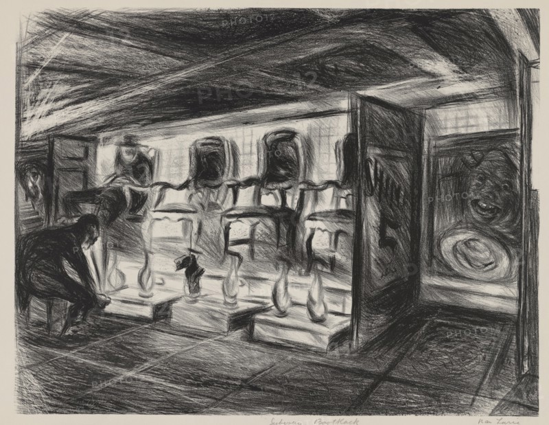 Subway Bootblack, ca.1935 - 1943.