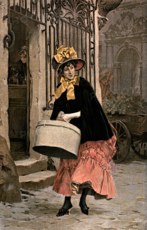 ''The Milliner" after FH Kaemmerer', 1890. Creator: Unknown.