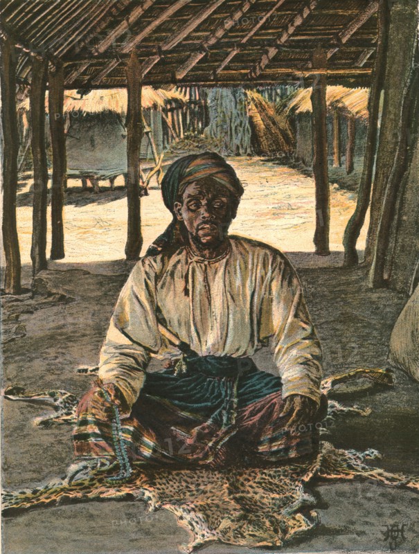 ''Nyasaland and its People -- A Nyasa Arab', 1890. Creator: H.H. Johnson.