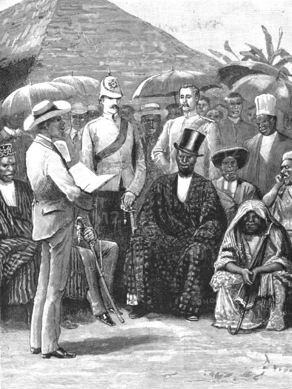 ''The Coronation of an African Chief at Ballom in South Africa', 1890. Creator: Unknown.