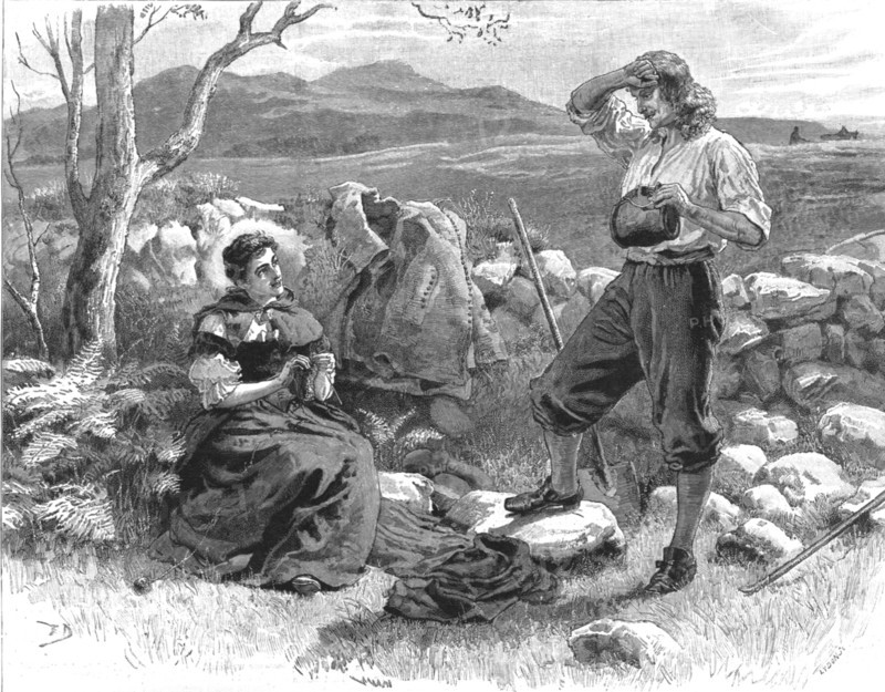 Scene from "Urith: A Tale of Dartmoor", By Sabine Baring Gould, M. A., 1890. Creator: Frank Dadd.