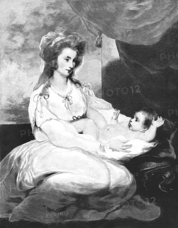 ''The Viscountess St Asaph and Child"; after Sir Joshua Reynolds, PRA', 1891. Creator: Unknown.