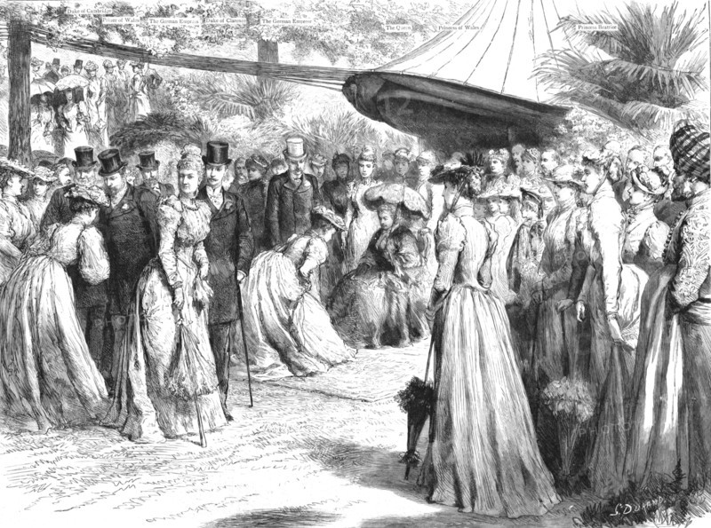 'The Visit of the German Emperor - The Garden Party given at Marlborough House', 1891. Creator: G Durand.