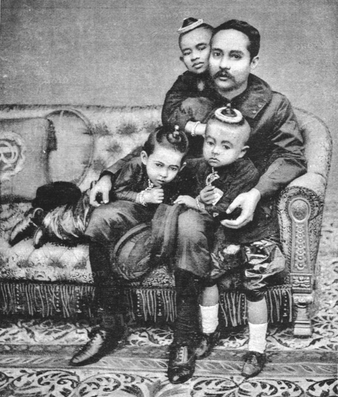 ''The Royal Family of Siam, Siam and the Siamese; The King of Siam and his Children', 1891. Creator: Unknown.