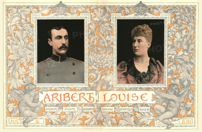 'HRH Princess Louise of Schleswig-Holstein, married to HSH Prince Aribert of Anhalt, 1891'. Creator: Unknown.