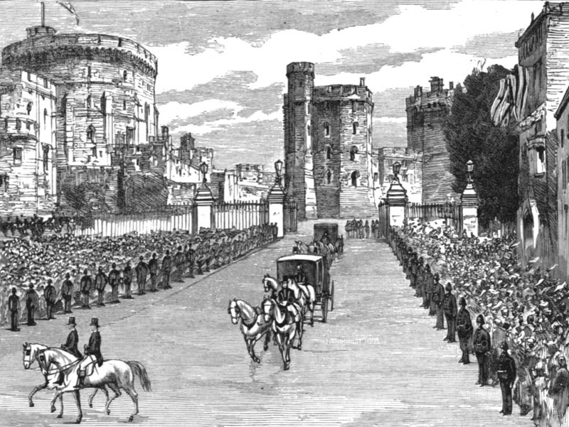 'The Marriage of HRH Princess Louise of Schleswig-Holstein and HH Prince Aribert of Anhalt, 1891. Creator: Unknown.