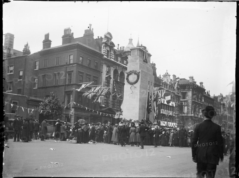 Cenotaph, Whitehall, Westminster, City of Westminster, London, 1919. Creator: Katherine Jean Macfee.
