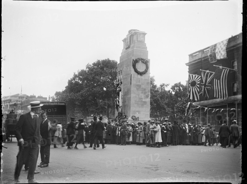 Cenotaph, Whitehall, Westminster, City of Westminster, London, 1919. Creator: Katherine Jean Macfee.