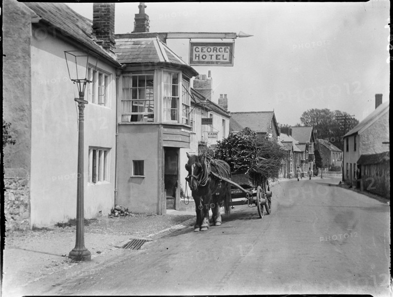 George Hotel, The Street, Charmouth, West Dorset, Dorset, 1925. Creator: Katherine Jean Macfee.