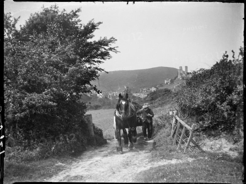 Sandy Hill Lane, Corfe Castle, Purbeck, Dorset, 1927. Creator: Katherine Jean Macfee.