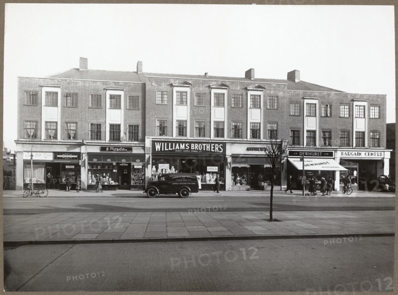 2-12 Church Road, Ashford, Spelthorne, Surrey, 1939-1950. Creator: Healey and Baker.