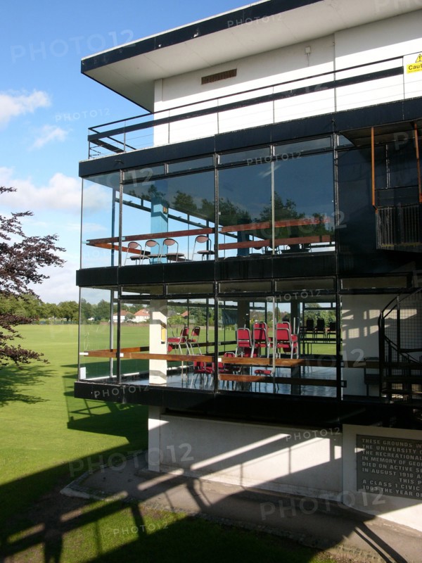 Geoffrey Hughes Memorial Ground, Sports Pavilion, Mather Avenue, Wyncote, Liverpool, 2005. Creator: Simon Inglis.