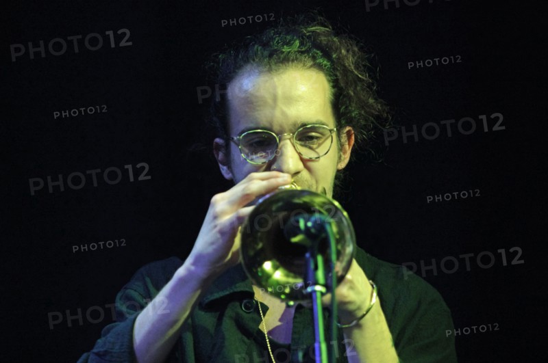 Christos Stylianides, Daisy George Quintet, New Generation Jazz Festival, Shoreham by Sea, 2022. Creator: Brian O'Connor.