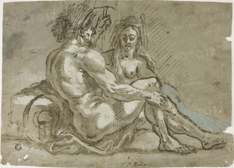 River God and a Nymph, n.d.