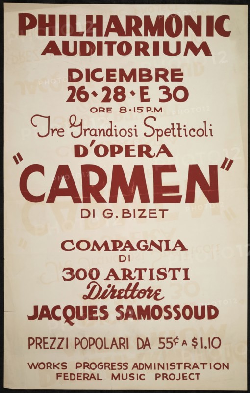 Carmen, [193-]. Creator: Unknown.