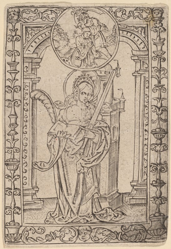 Saint Barbara. Creator: Master S.