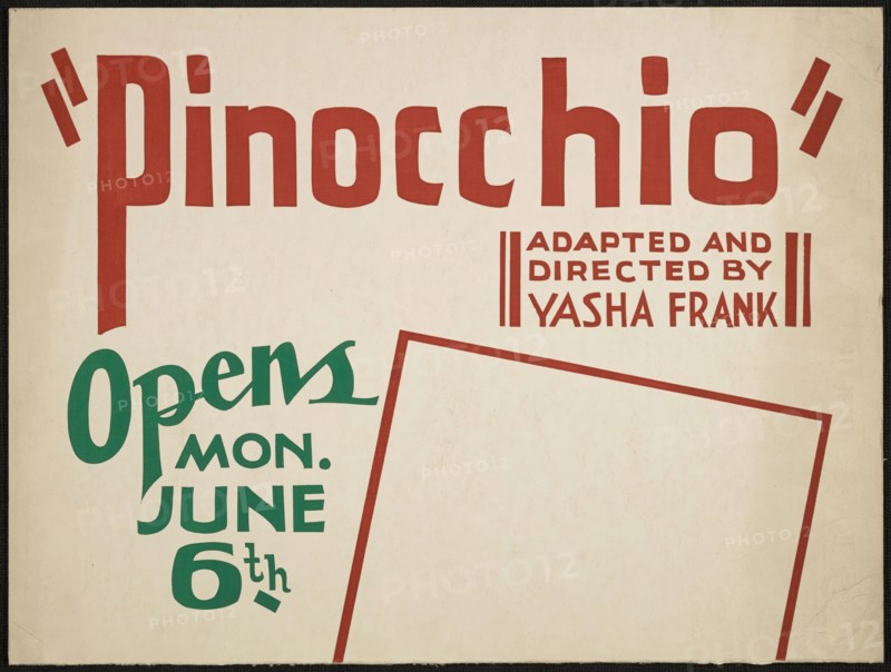 Pinocchio, [193-]. Creator: Unknown.