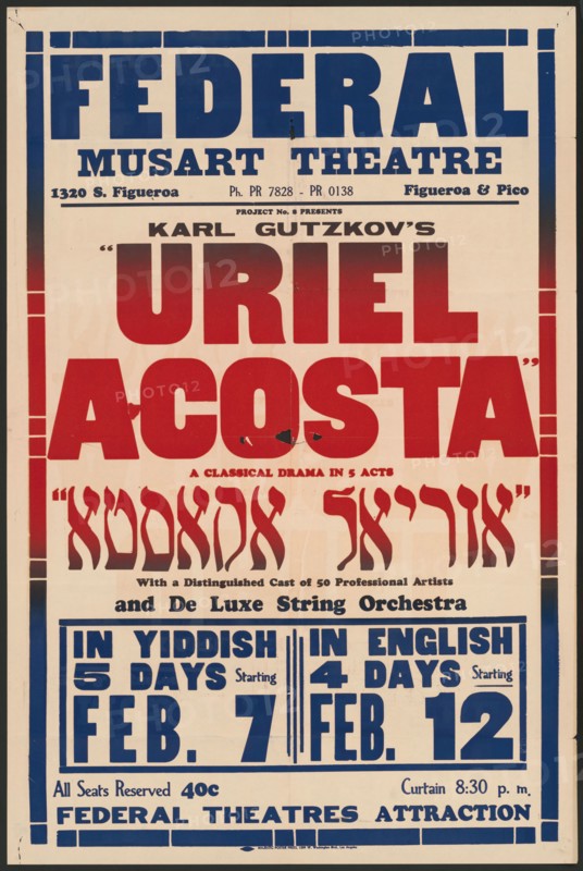 Uriel Acosta, [193-]. Creator: Unknown.