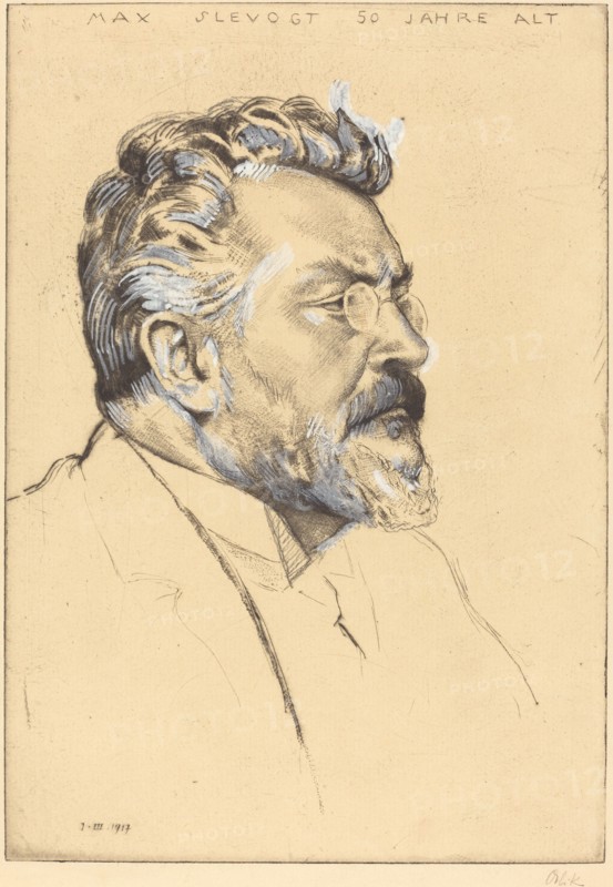 Max Slevogt, 1917. Creator: Emil Orlik.