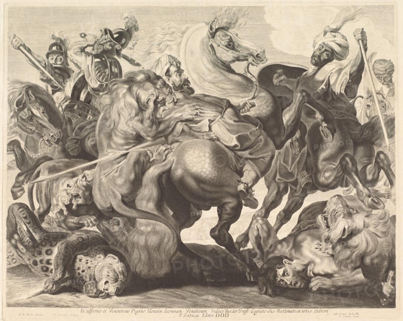 A Lion Hunt. Creator: Jonas Suyderhoef.