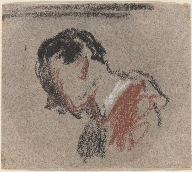 Head of a Man. Creator: Honore Daumier.