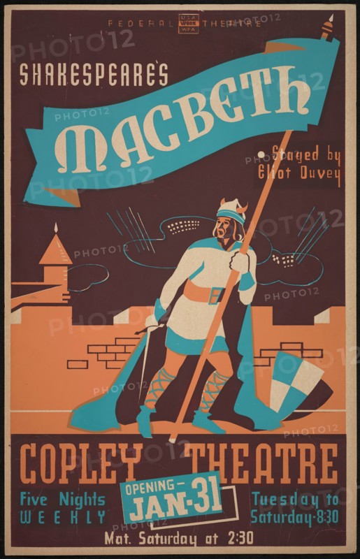 Macbeth, Boston, 1939. Creator: Unknown.
