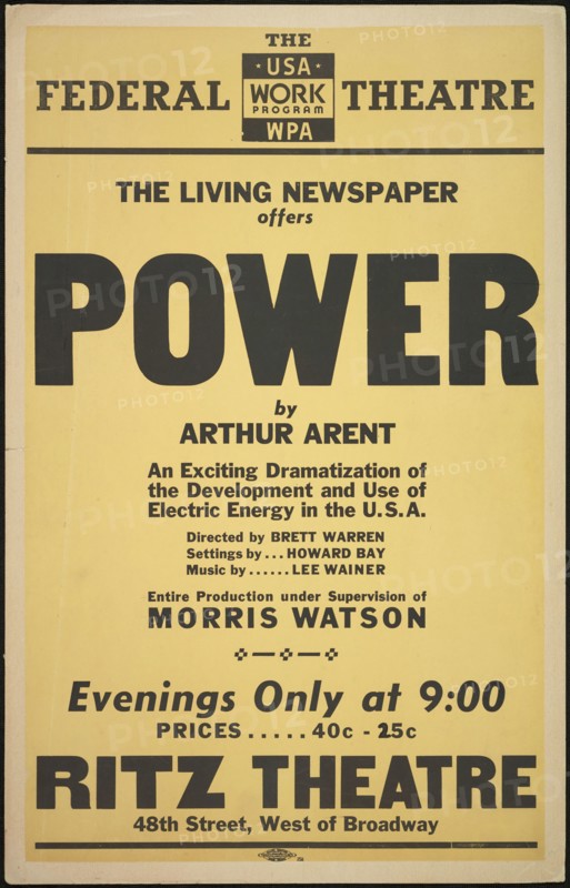 Power, New York, 1937. Creator: Unknown.