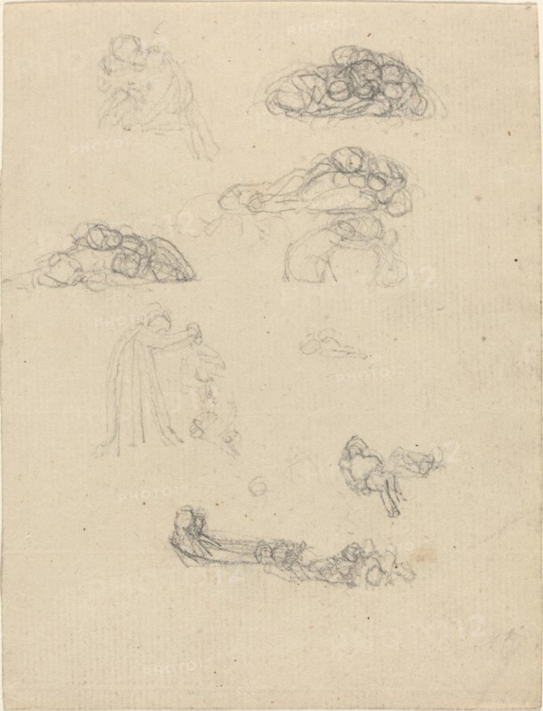 Sheet of Studies. Creator: John Flaxman.