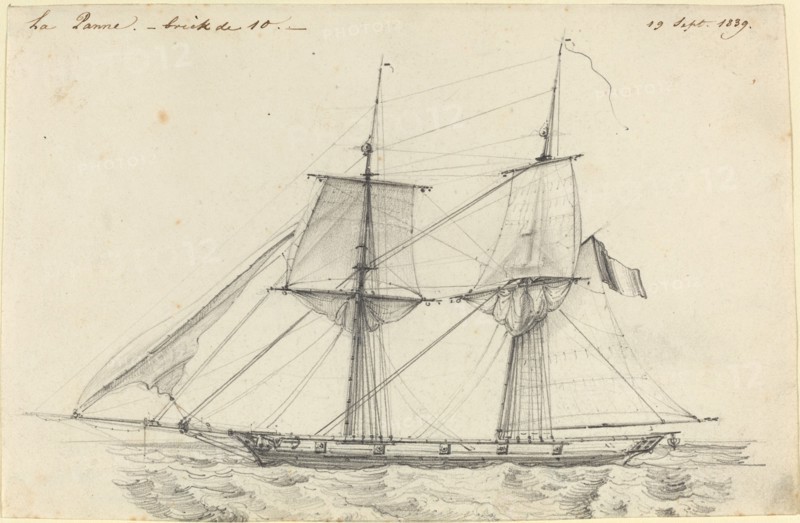 La Panne, 1839. Creator: Charles Meryon.