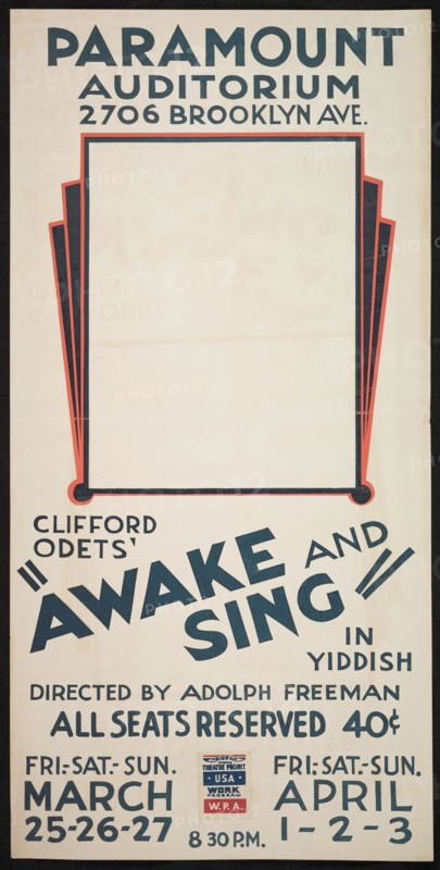 Awake and Sing, [193-]. Creator: Unknown.
