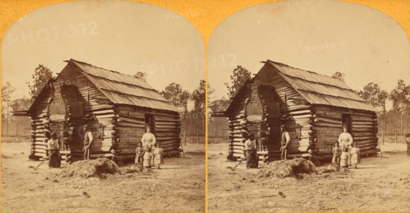 Log cabin, c1850-c1930. Creator: Unknown.