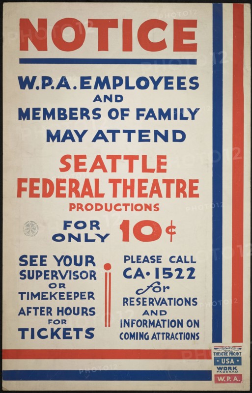 Notice, Seattle, [193-]. Creator: Unknown.