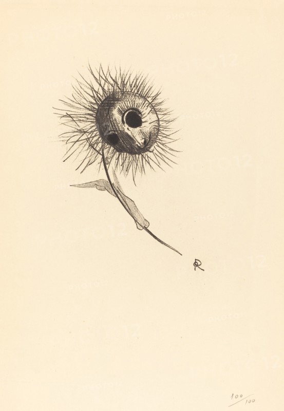 Cul-de-Lampe, 1890. Creator: Odilon Redon.