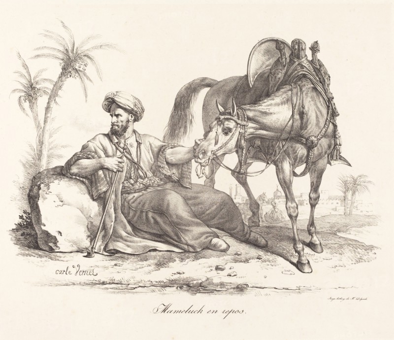A Mameluck Resting. Creator: Carle Vernet.