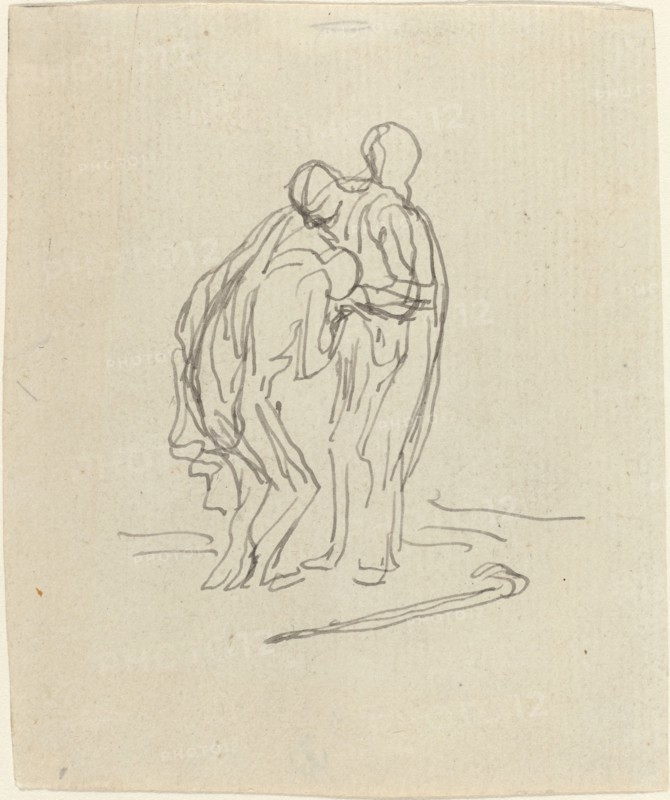 The Prodigal Son. Creator: Honore Daumier.