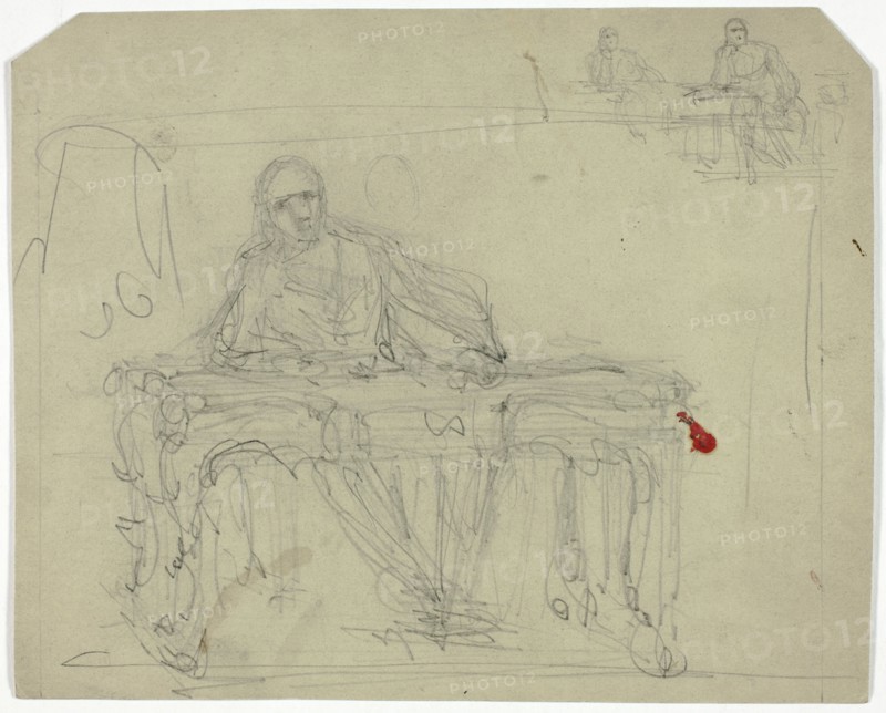 Man at Writing Desk, n.d. Creator: Unknown.