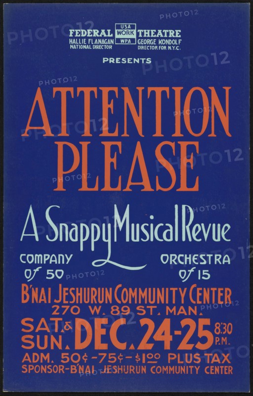 Attention Please, [193-]. Creator: Unknown.