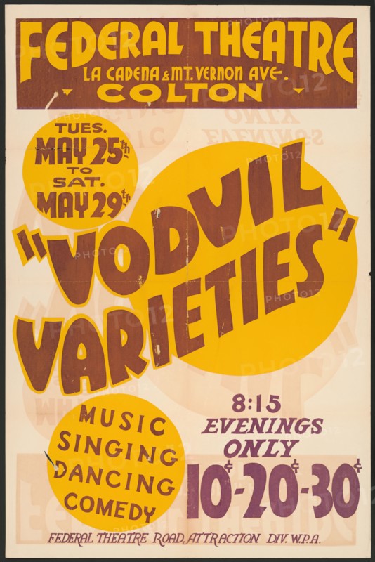 Vodvil Varieties, [193-]. Creator: Unknown.