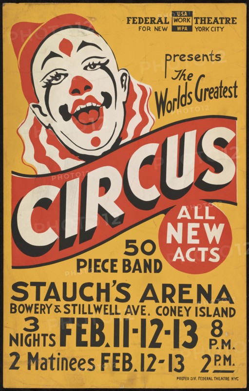 Circus, New York, [1935]. Creator: Unknown.