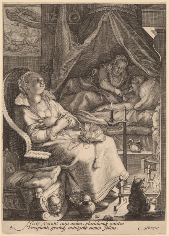 Night, c.1595-1598. Creator: Jan Saenredam.