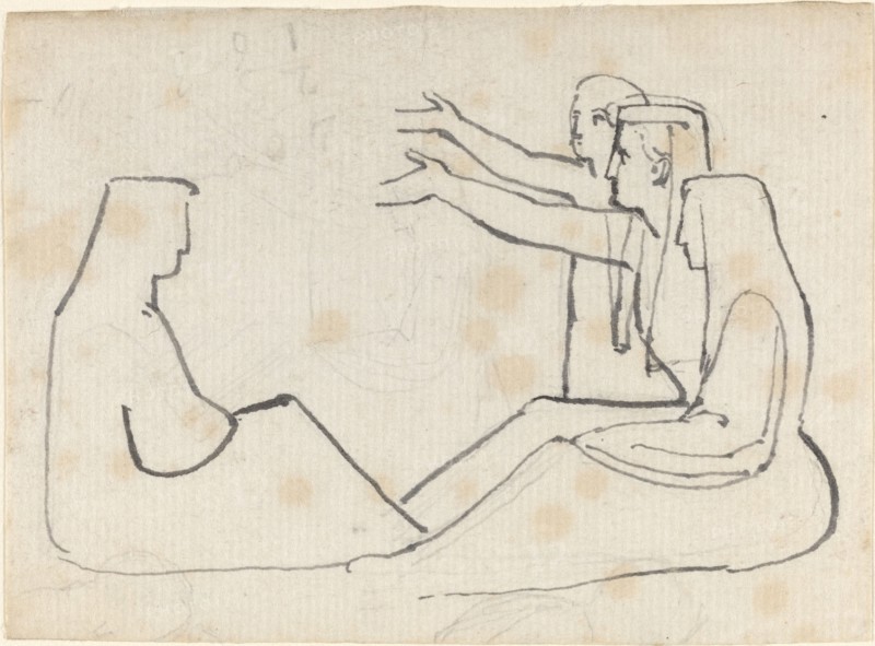 Four Seated Figures. Creator: John Flaxman.