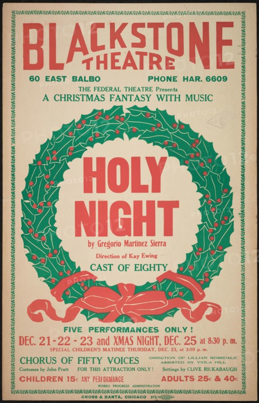 Holy Night, Chicago, 1937. Creator: Unknown.